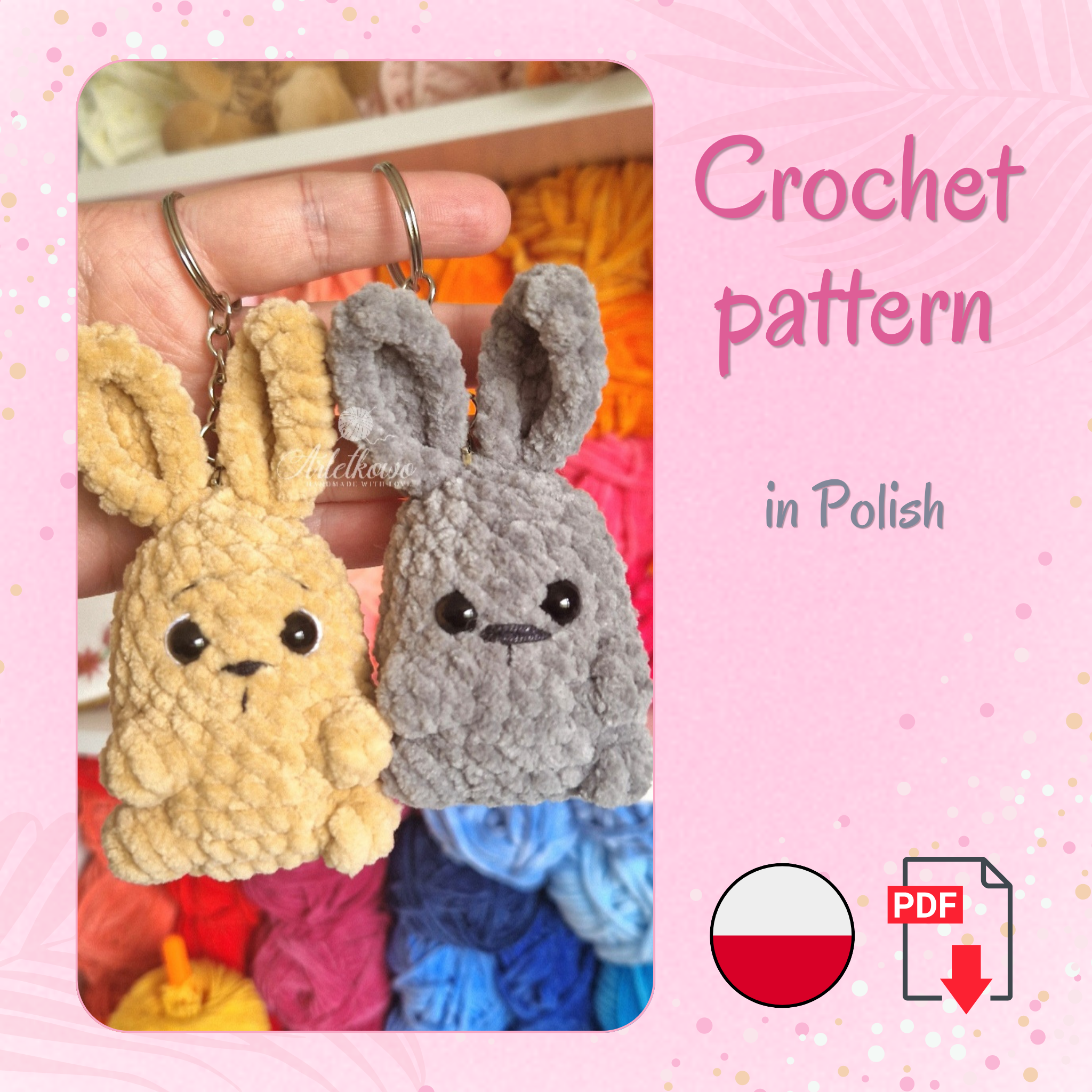 Króliczek - wzór szydełkowy