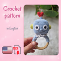 Crochet Robot Rattle Pattern