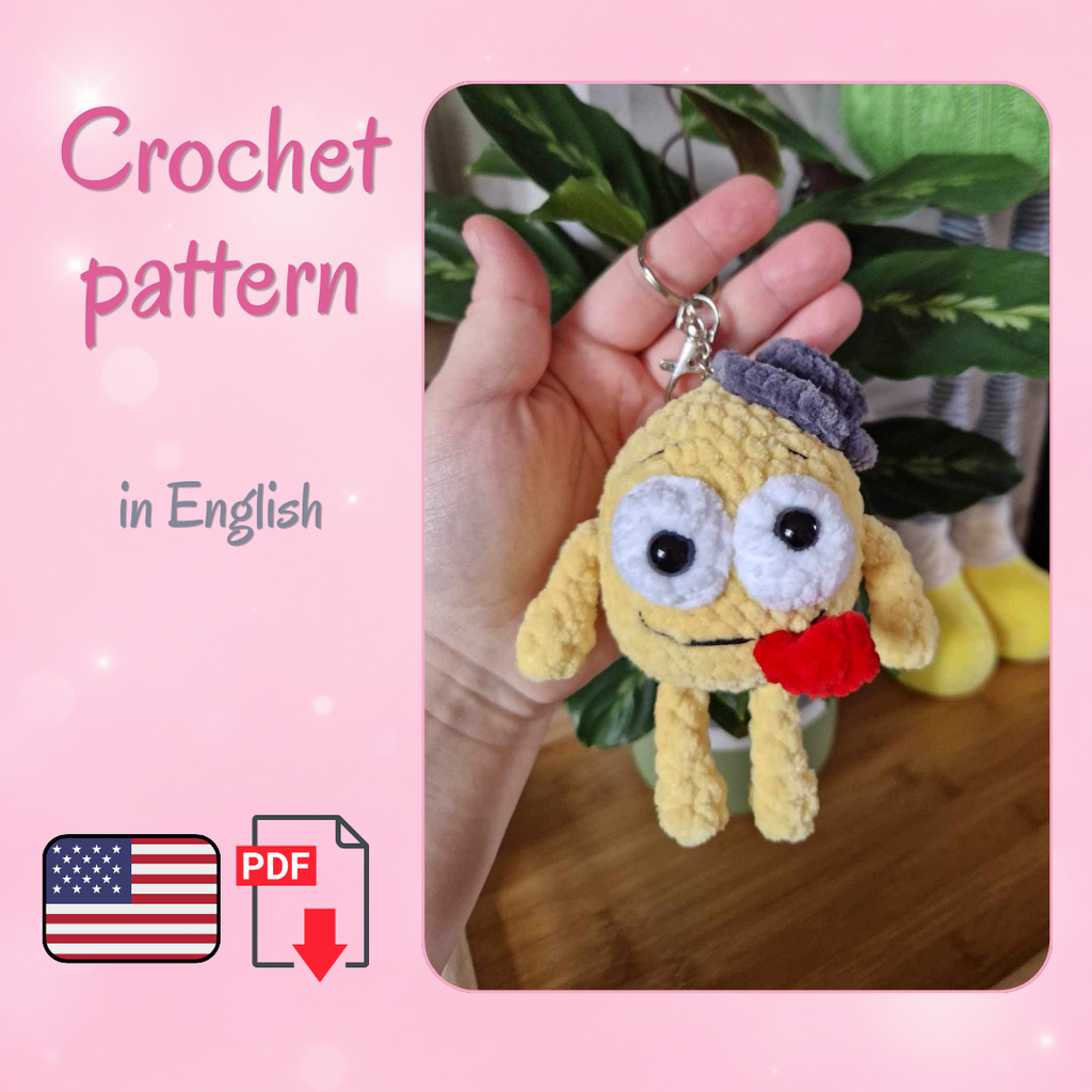 Crochet Emoji Keyring