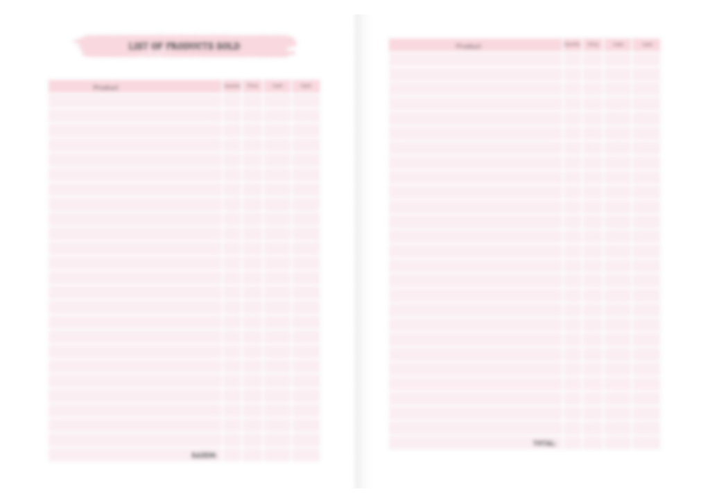 Craft Fair Planner - Printable