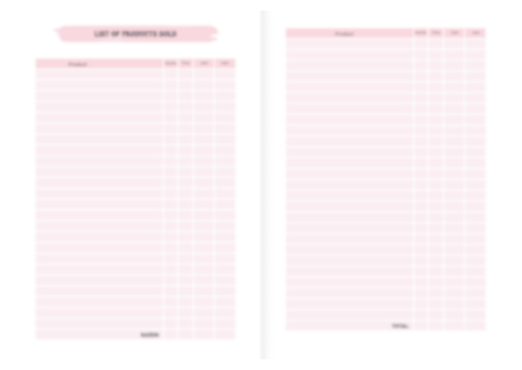 Craft Fair Planner - Printable