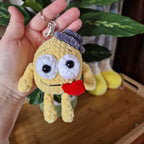 Crochet Emoji Keyring