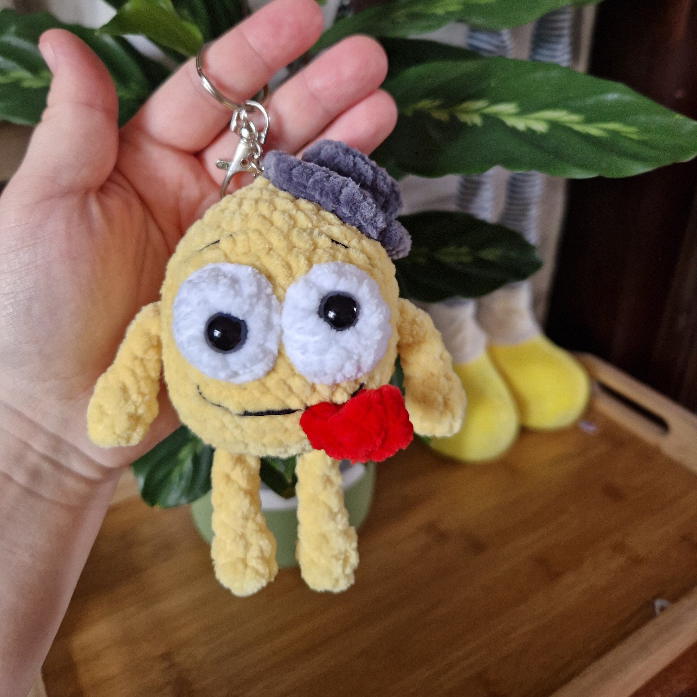 Crochet Emoji Keyring