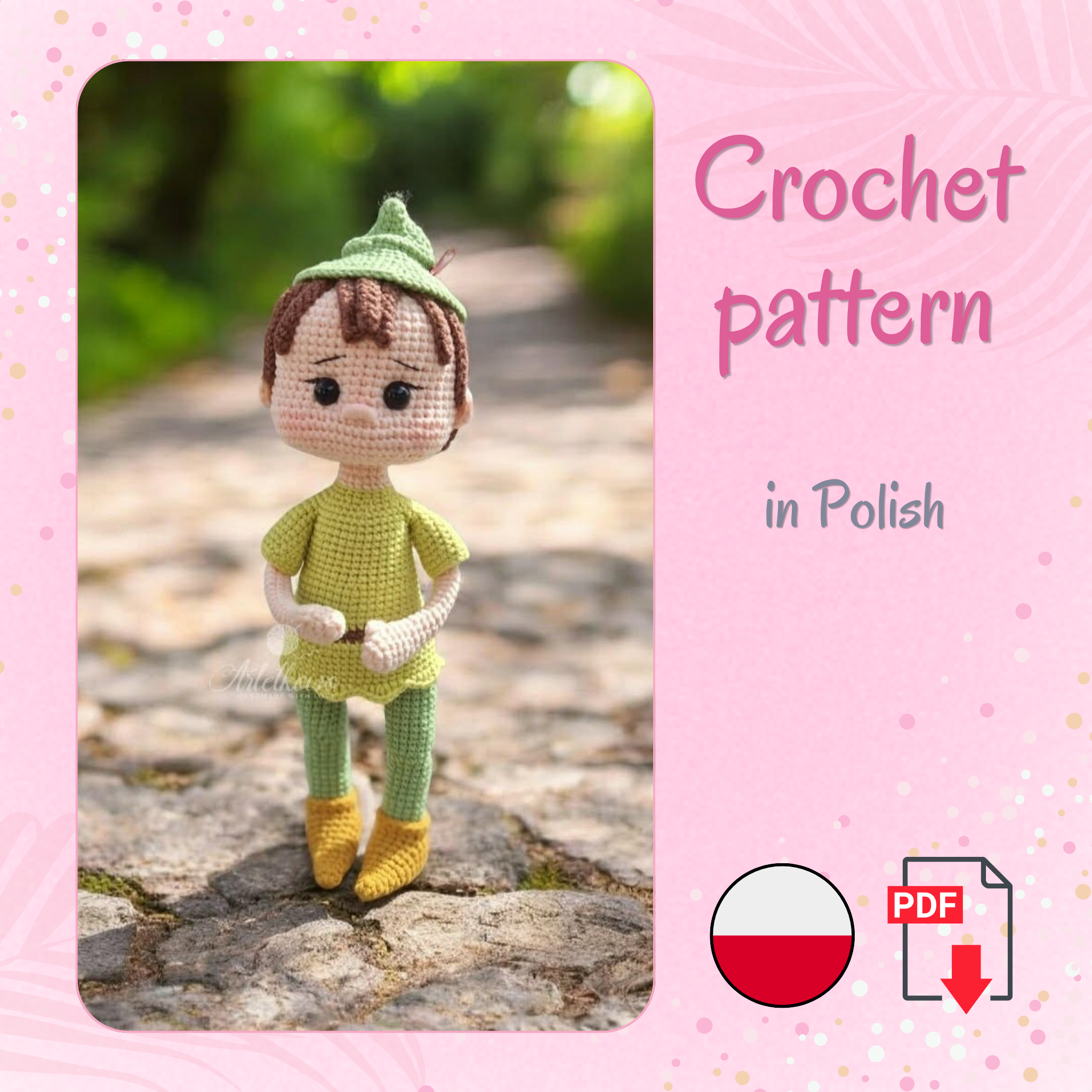 Leśny chłopiec - wzór na szydełko