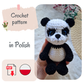 Panda - wzór szydełkowy
