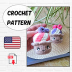 Crochet Cupcake Keyring
