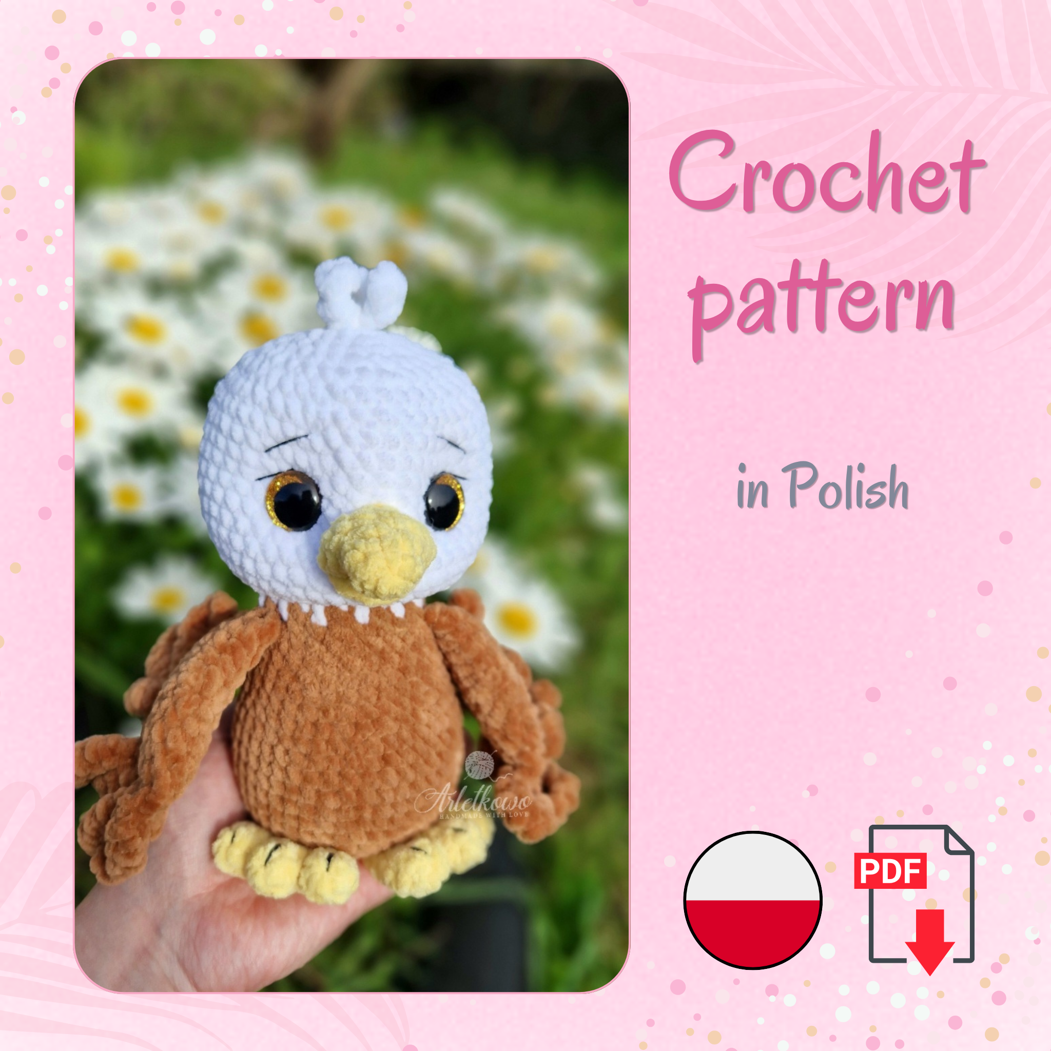 E is for Eagle - wzór na szydełko