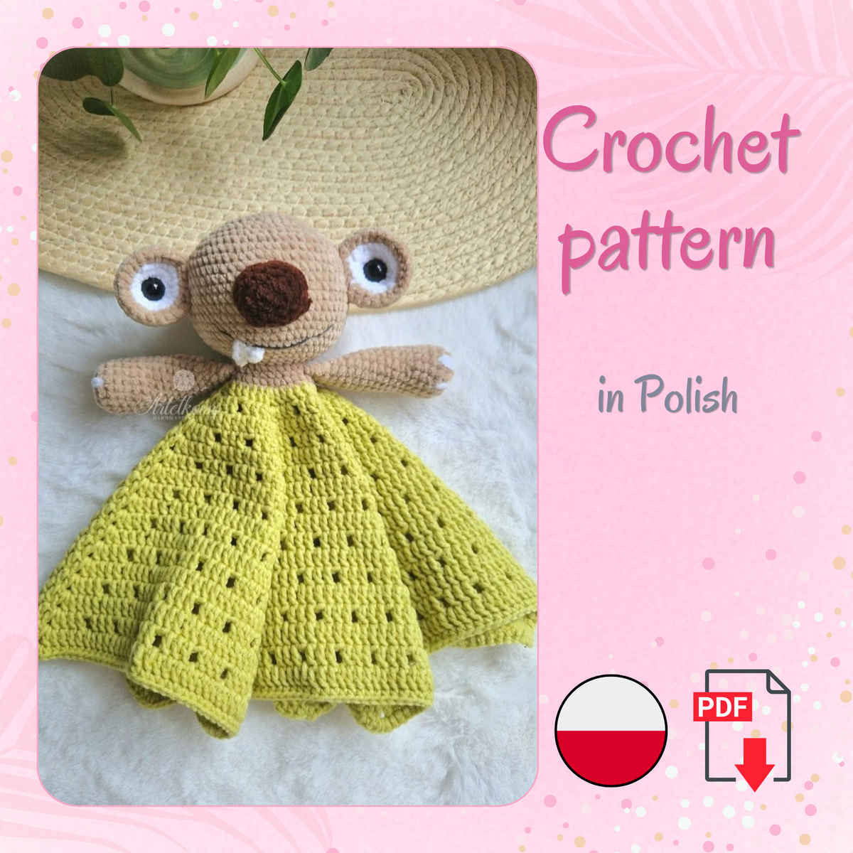 Kocyk Przytulanka - wzór na szydełko