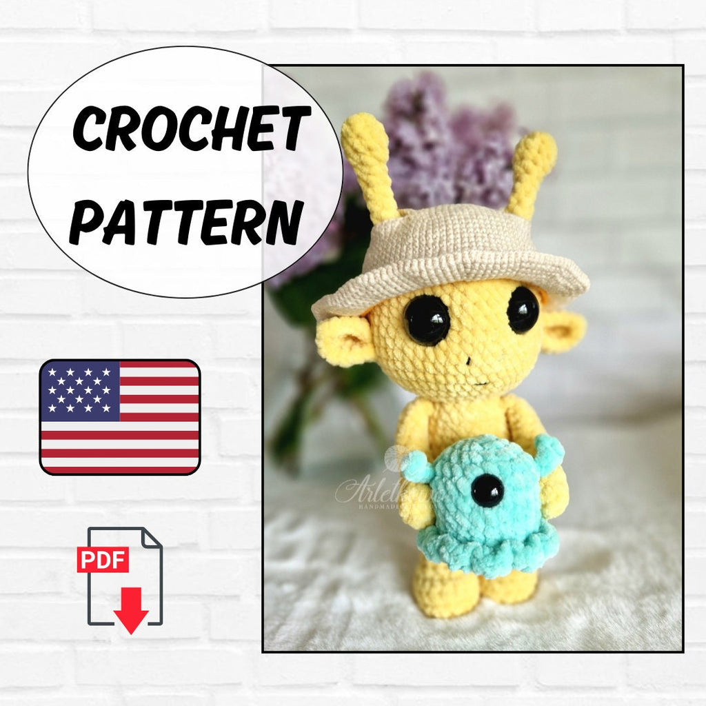 Crochet Amigurumi Alien Pattern