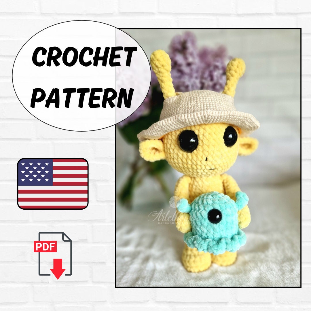 Crochet Amigurumi Alien Pattern