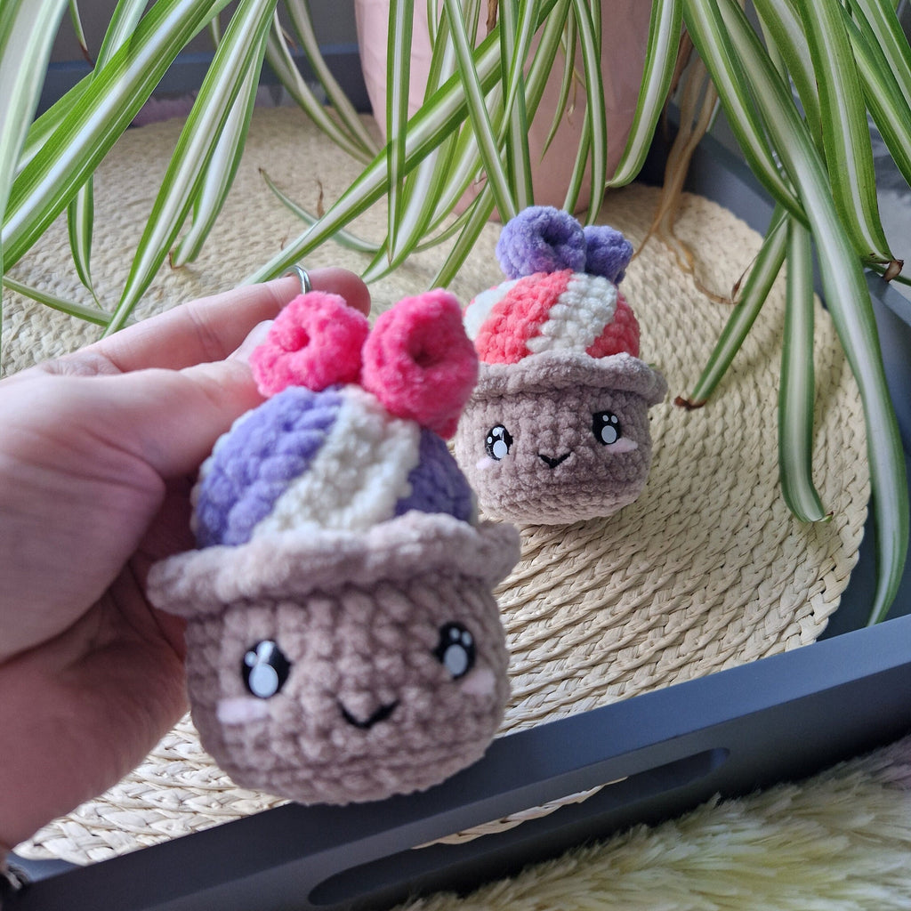 Crochet Cupcake Keyring