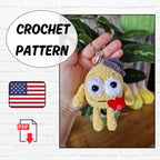 Crochet Emoji Keyring